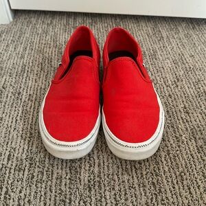 Red Slip on Vans